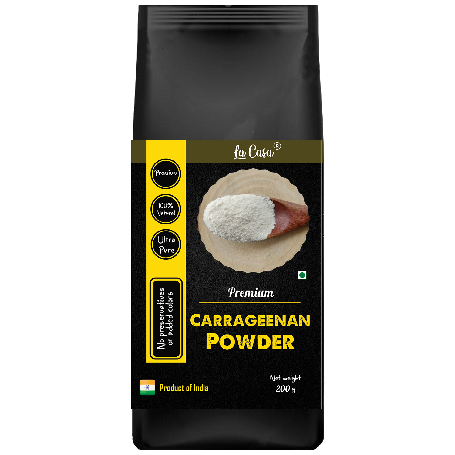 La Casa Kappa Carrageenan Powder, Natural Thickener For Icecream & Jellies, Combo Pack Of 2, 100Gx2