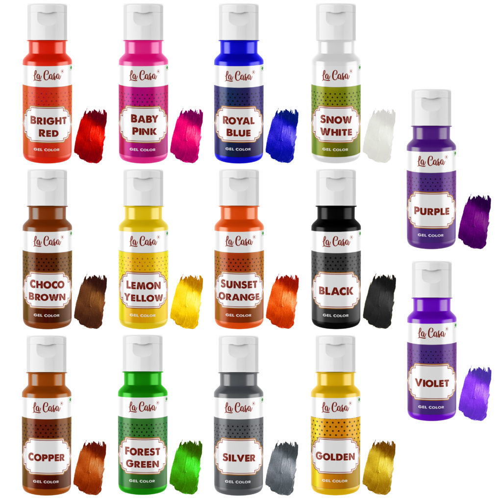 Metallic Food Colorant Metallic Gel Food Colors – La Casa