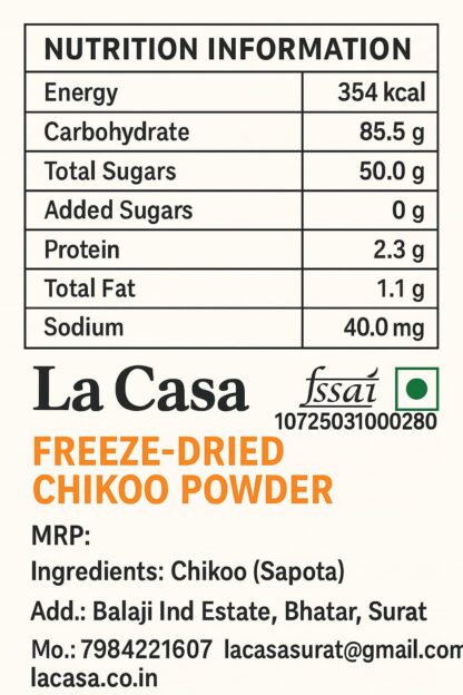 Chikoo(Sapota) Powder - Image 2