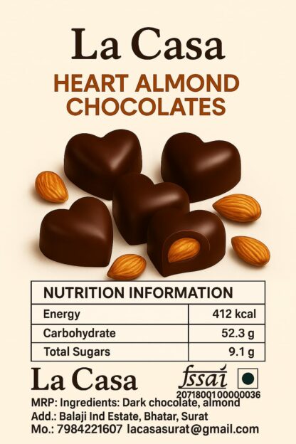 Heart Shaped Dry Fruits Chocolate - Image 7