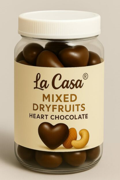 Heart Shaped Dry Fruits Chocolate